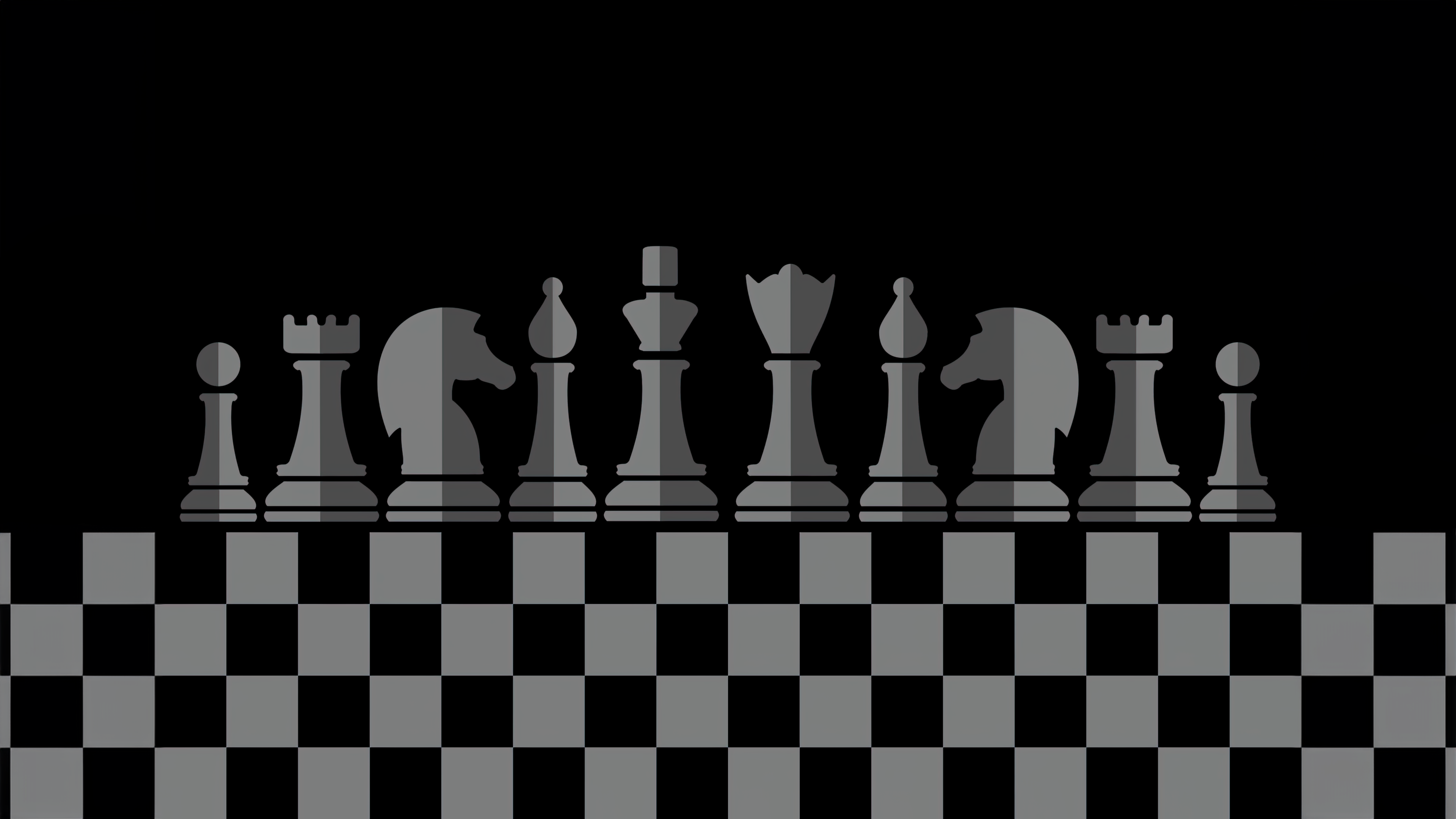 Chess pieces Black and White
