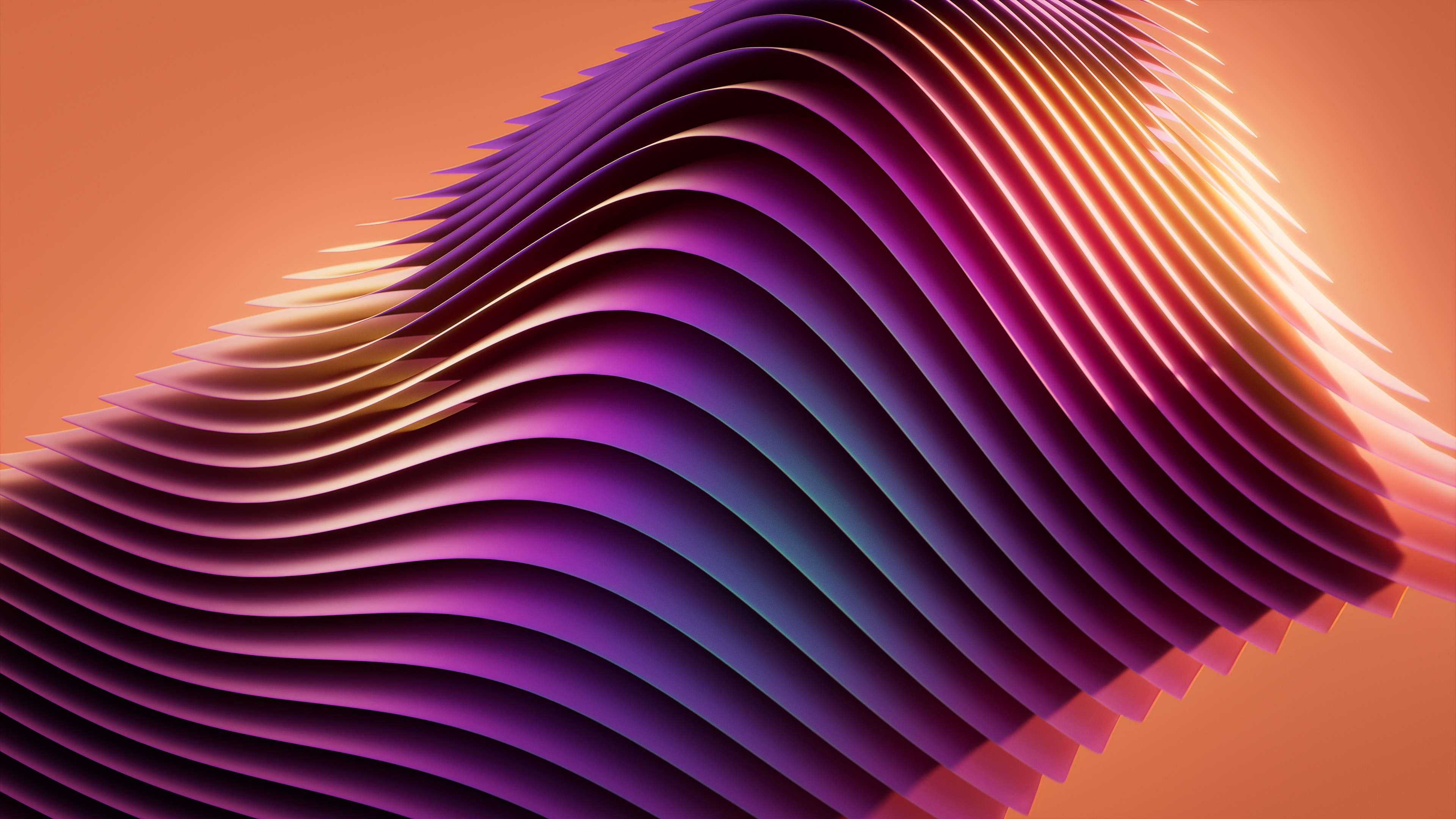 Layers Orange background
