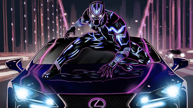 Black Panther Lexus LC 500