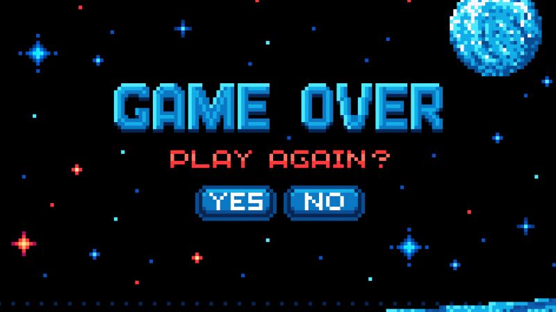 Game Over Pixel art