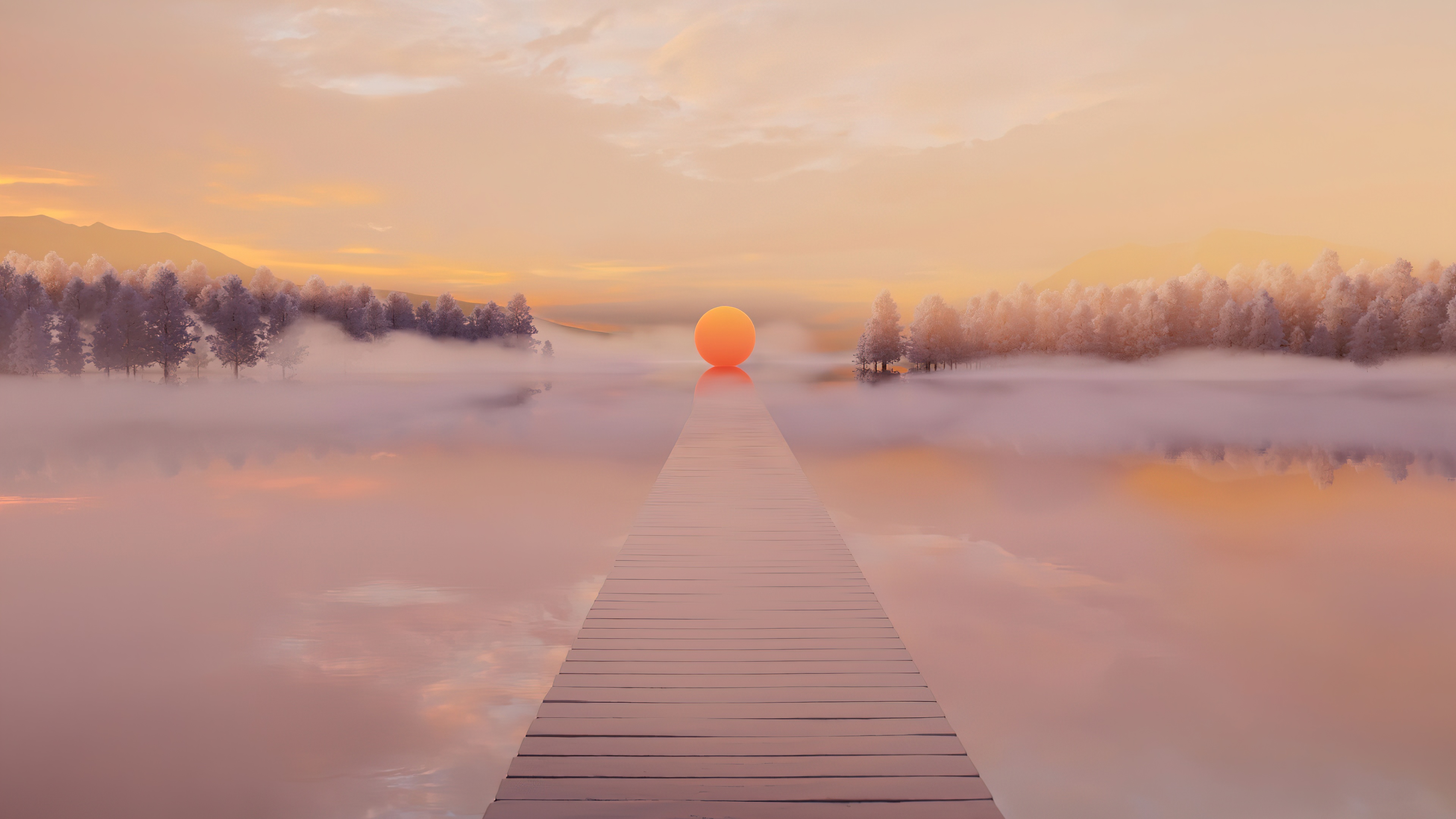 Wooden pier Sun