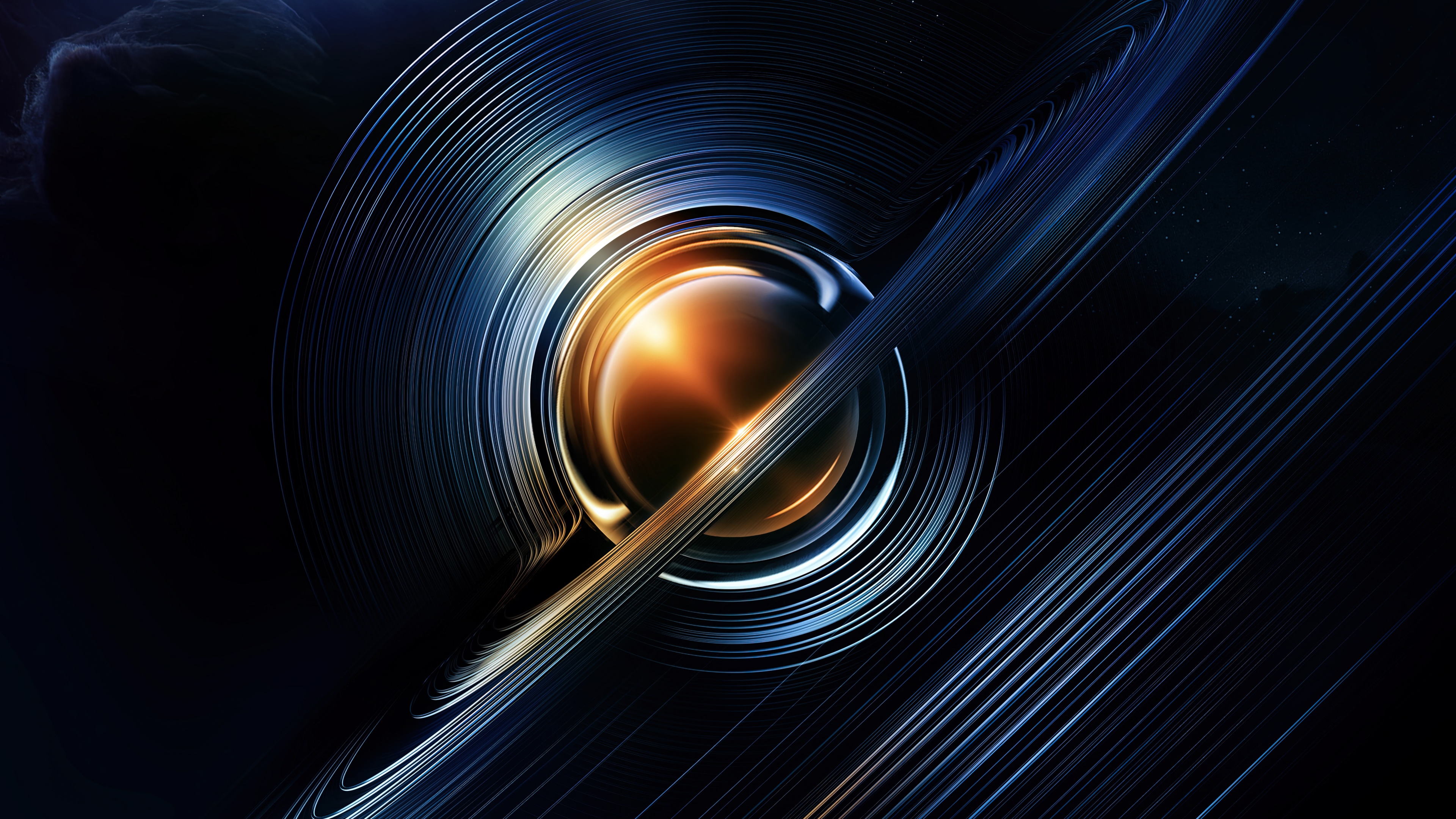 Deep space Saturn
