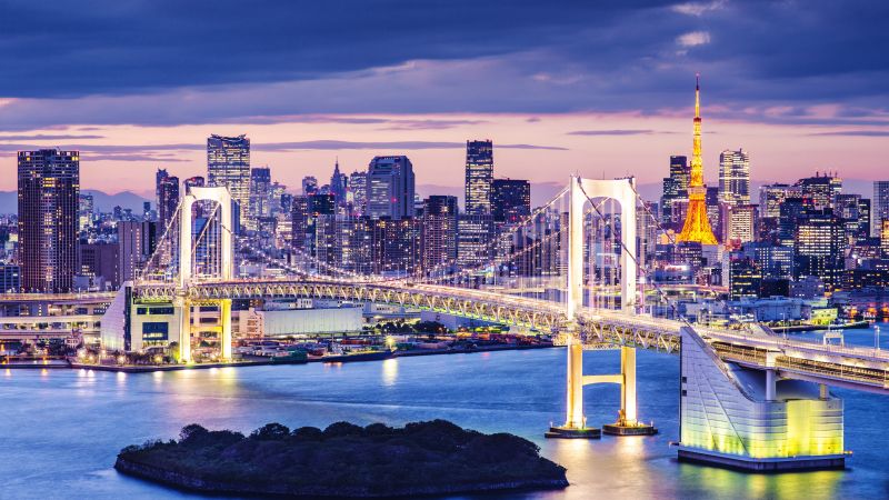 Rainbow Bridge Illuminated