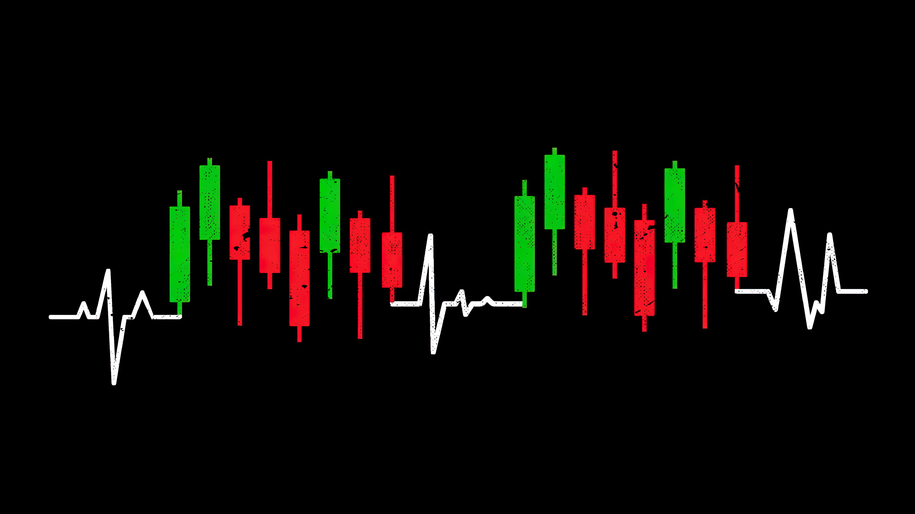 Heartbeat Candlestick Chart Stock Market