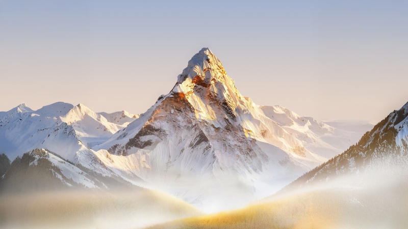 Mountain Landscape Foggy