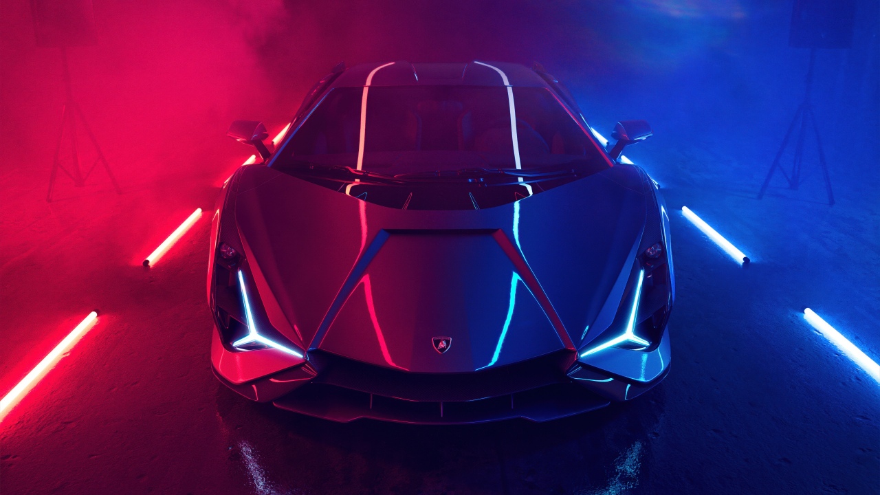 Lamborghini Sián Roadster Neon