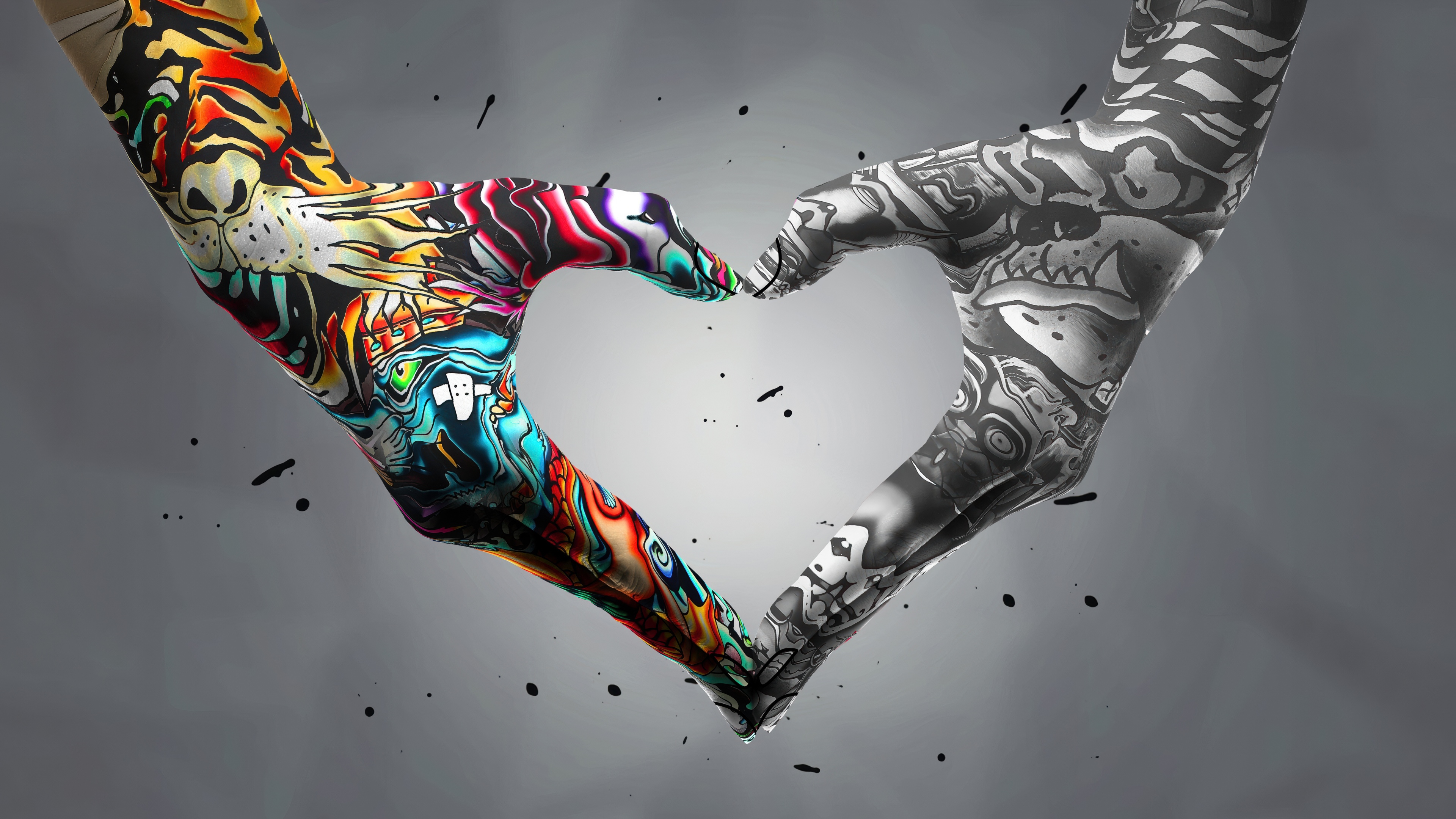 Heart shape Graffiti