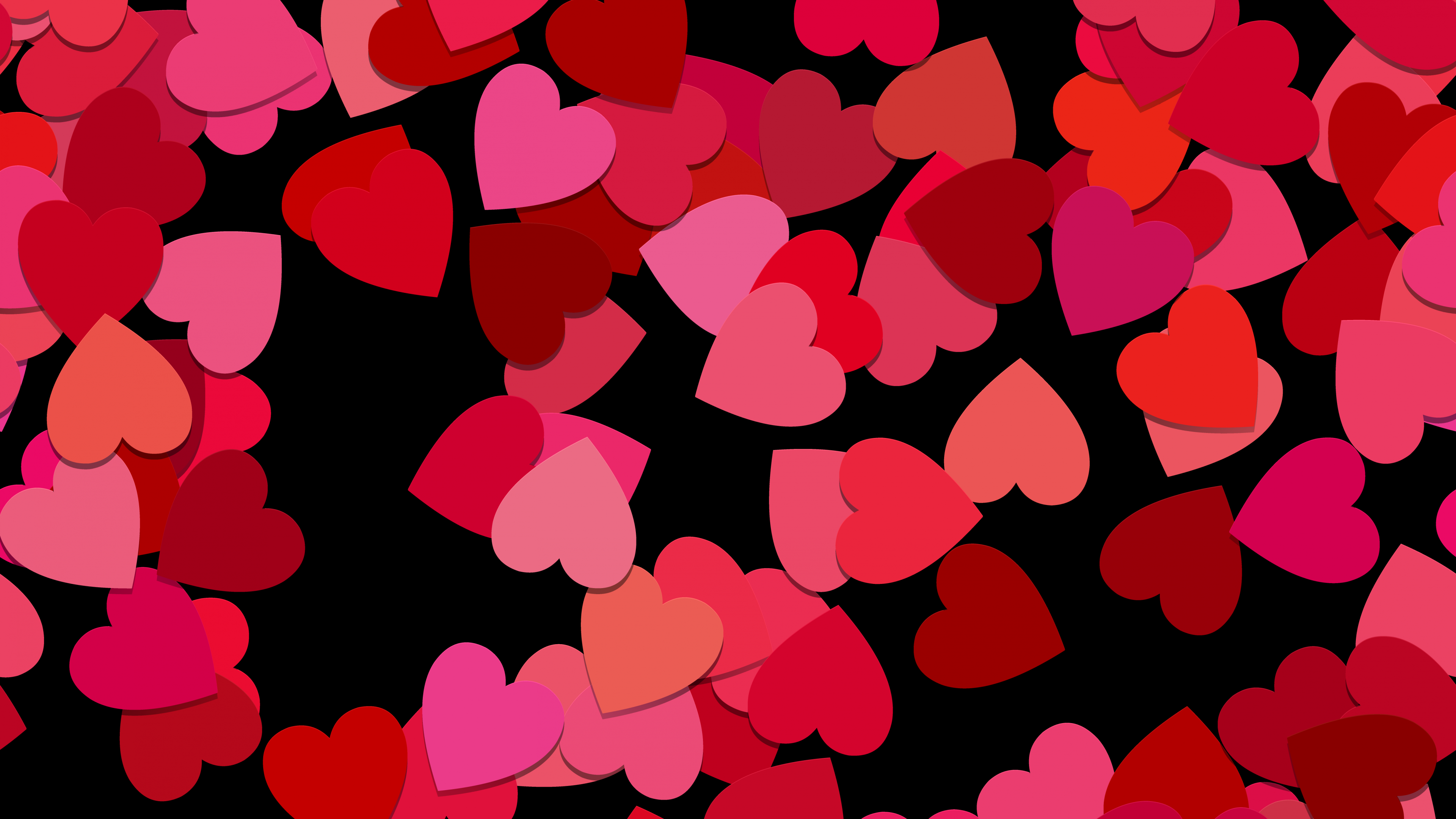 Love hearts Red aesthetic