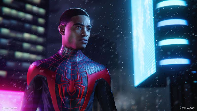 Miles Morales Unmasked Suit in Spider-Man: Miles Morales