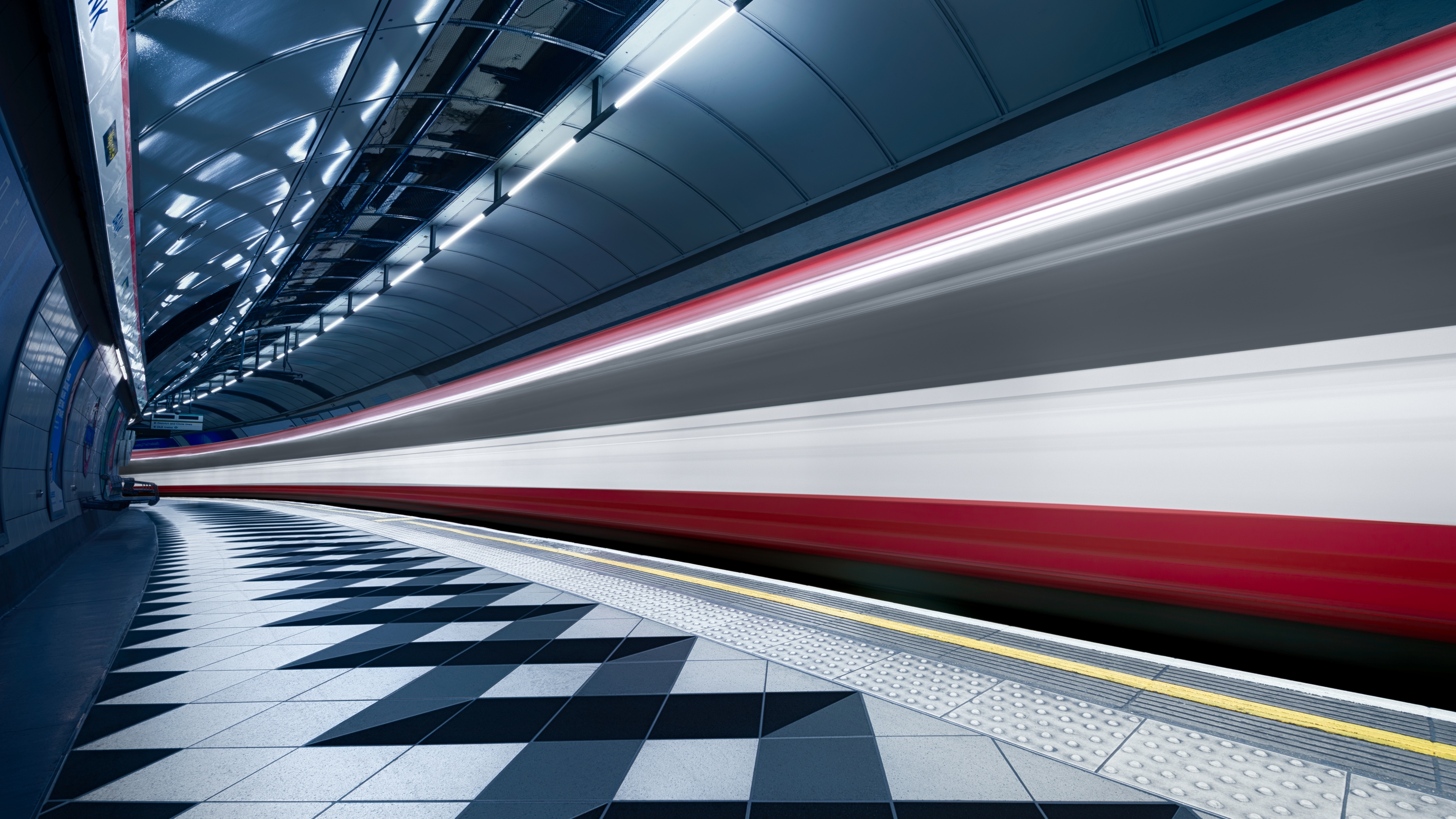 Bank Station Blurred
