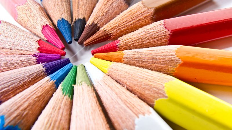 Color pencils Macro
