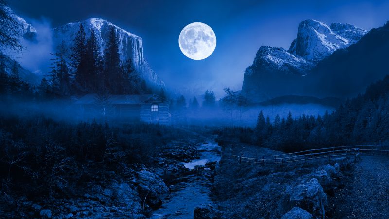 Twilight Moon Night time