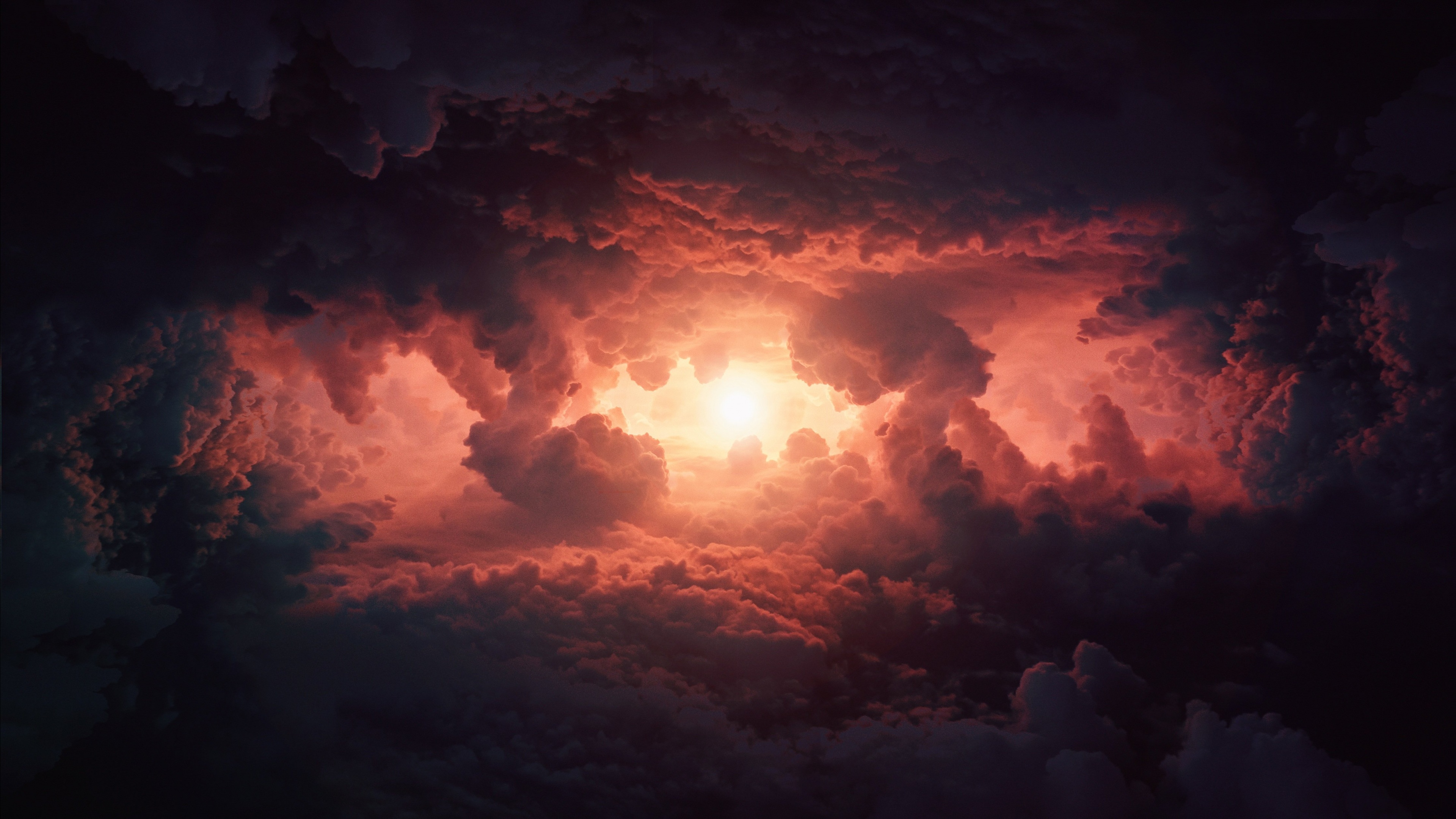 Cumulus clouds Storm