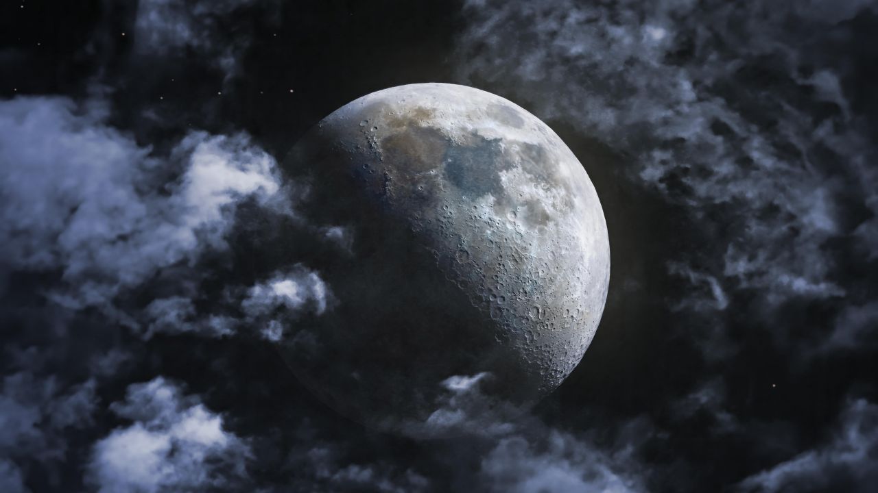 Moon Lunar craters