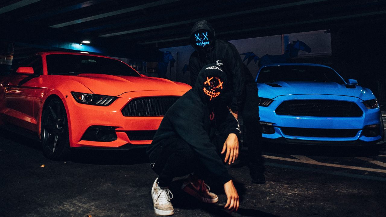 Ford Mustang LED masks